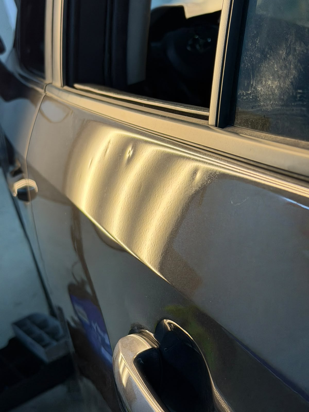 Vehicle before Paintless Dent Repair